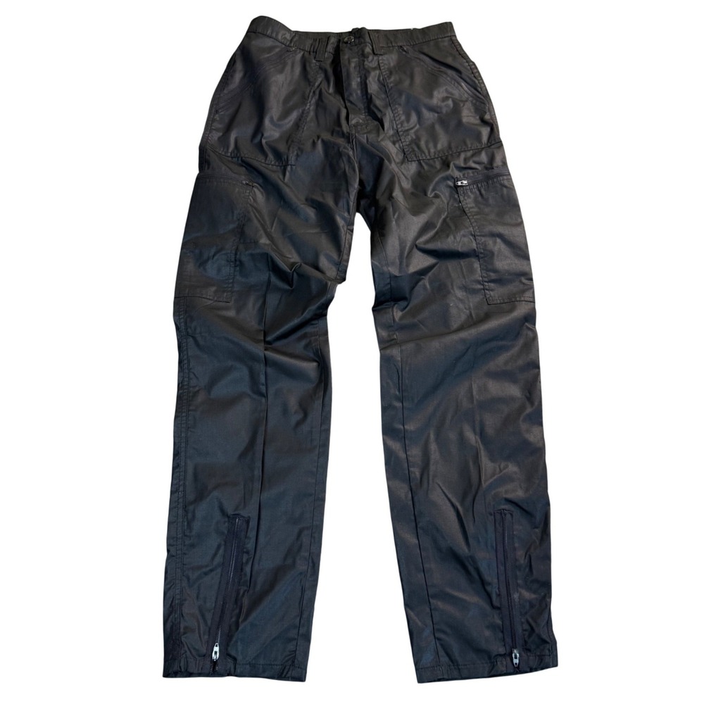 Dee Cee 80s Vintage Parachute Cargo Pants Black 30"x32" Streetwear Techwear